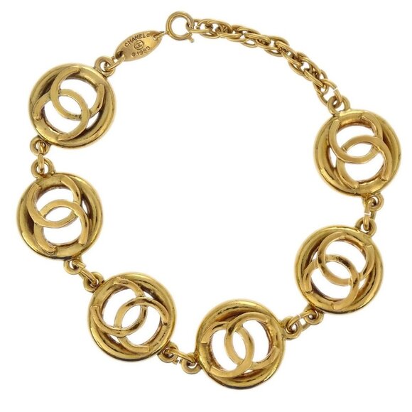 Chanel CC Bracelet Gold 1983 194955 - Picture 1 of 4